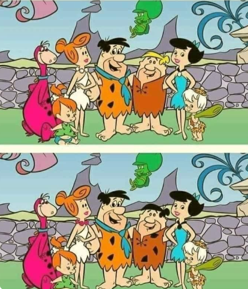 Spot the difference- Flinstones