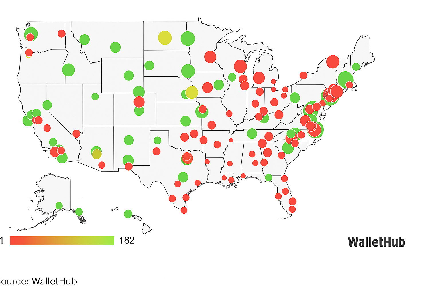 Top 10 Most Stressed and Least Stressed Cities in the US