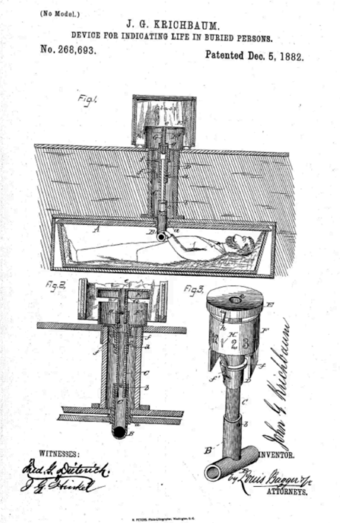 Device especially designed for a person to signal in case they are accidentally buried