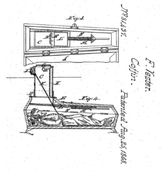 Casket with bell