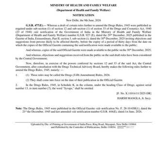 India Ends OTC Sale of Cough Syrups, Doctor's Prescription Now Mandatory