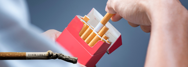 Low-nicotine level of cigarettes