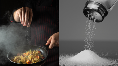 Too much salt in food