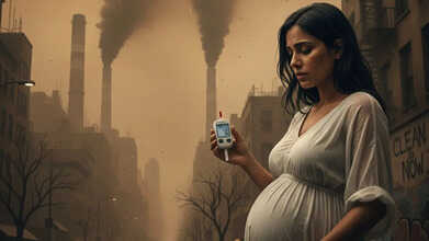 breathing polluted air pregnancy