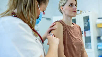 arm to use for covid flu shot
