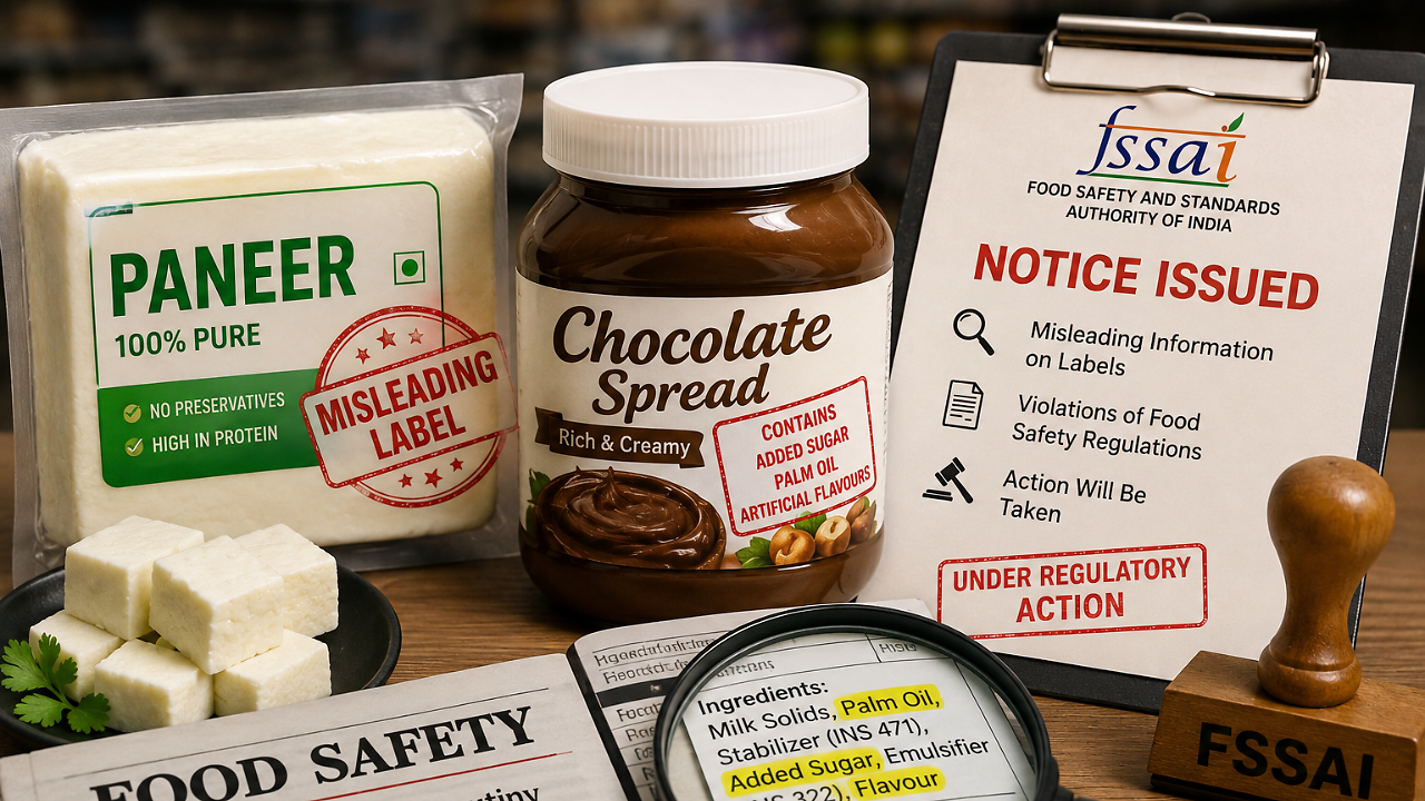 FSSAI Intensifies Crackdown Over Misleading Labels, Issues Notices To ...