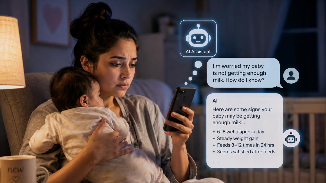 New Mothers Are Turning To AI For Breastfeeding Advice; Experts Warn Of Hidden Risks